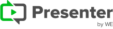 Presenter by WE logo 