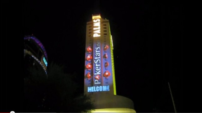 Projection on Palms Hotel/Casino in Las Vegas