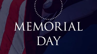 Memorial Day - Flag in background - graphic pack