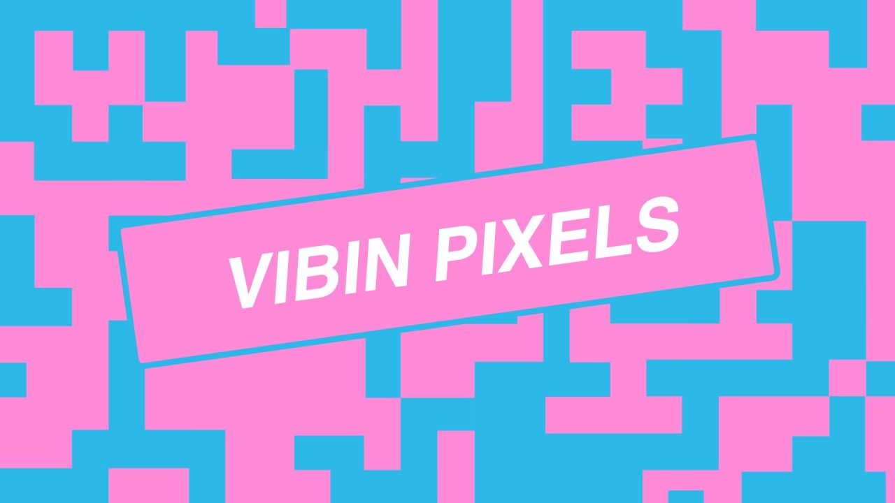 Vibin Pixels – Pink & Blue