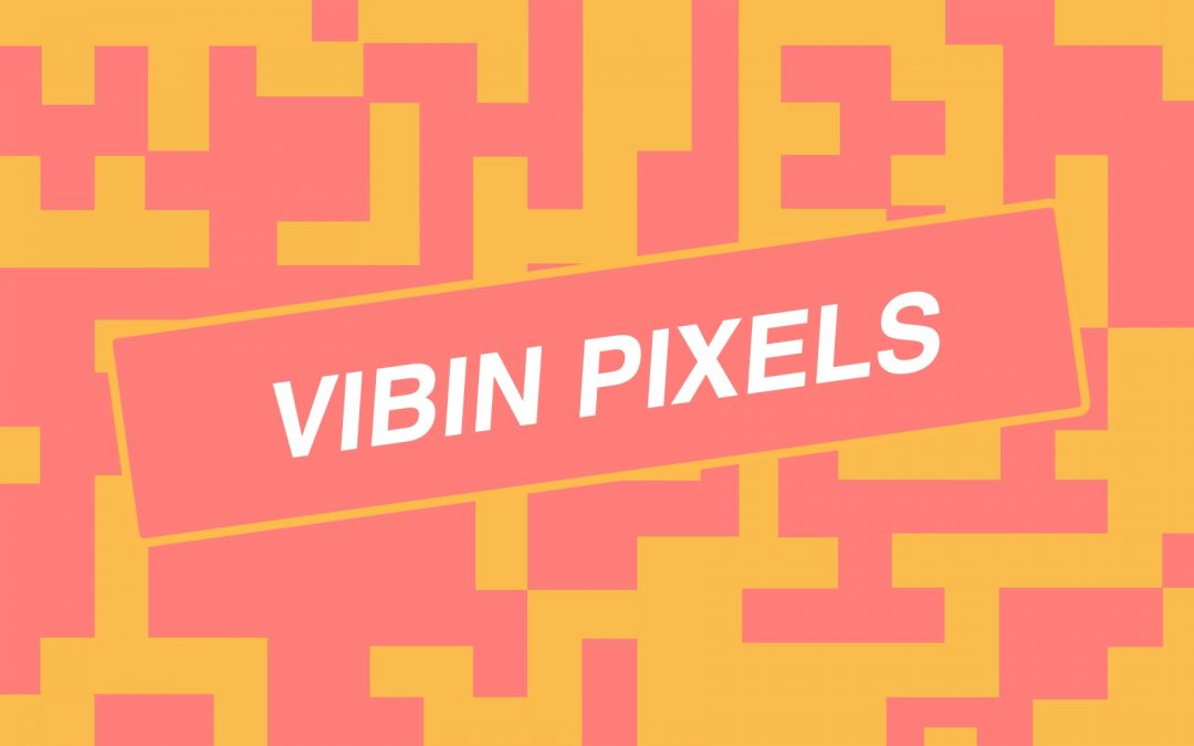 Vibin Pixels – Red & Orange