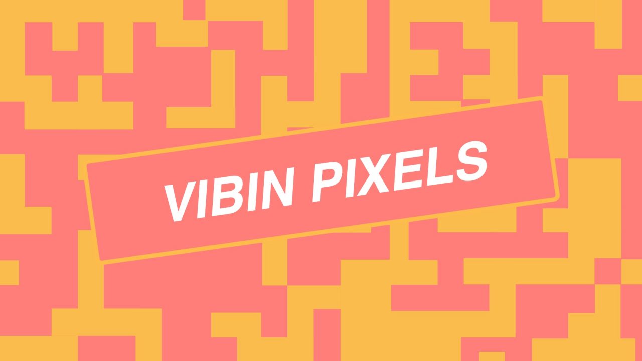 Vibin Pixels – Red & Orange